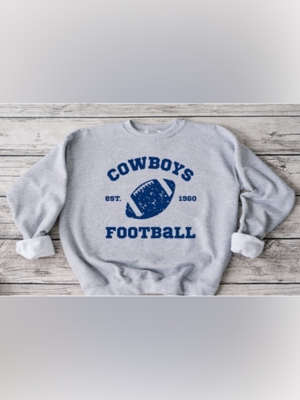 Cowboys Retro Football Crewneck
